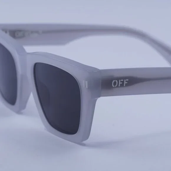 Off-White OOERI13X VALDEZ 0907 Sunglasses Grey Square Frame, Dark Grey Lenses Off-White OOERI13X VALDEZ 0907 Sunglasses Grey Square Frame  main image 3